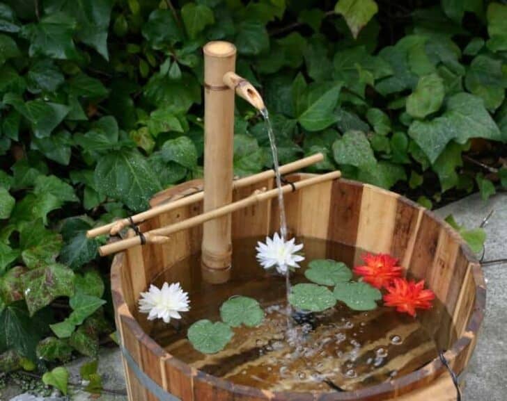 Opt for a Bamboo Fountain