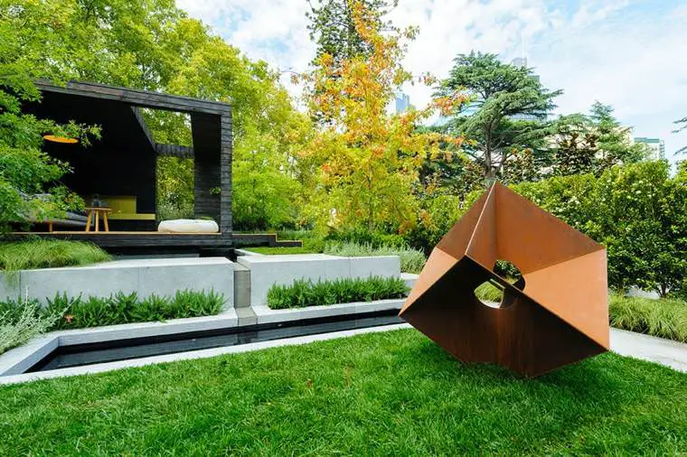 Corten Steel: 50 Very Trendy Garden Decor Ideas 13 - Patio & Outdoor Furniture