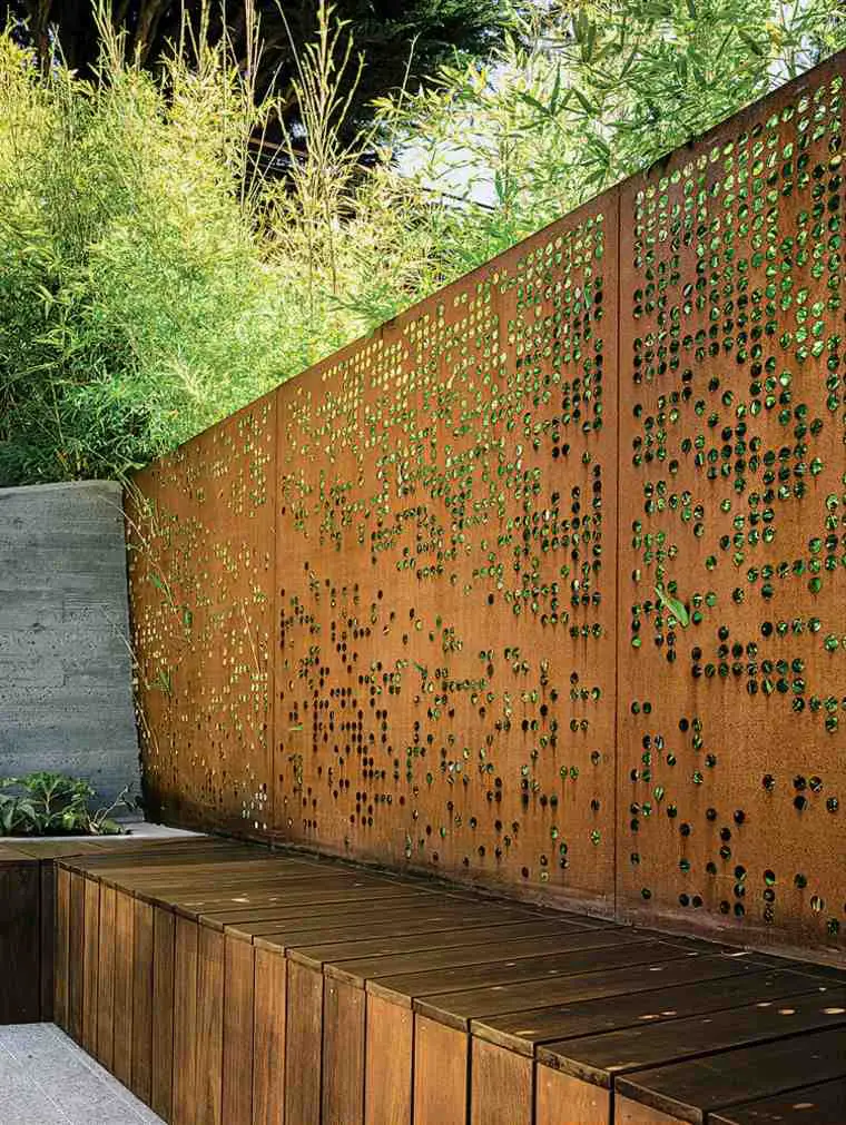 Corten Steel: 50 Very Trendy Garden Decor Ideas 83 - Patio & Outdoor Furniture