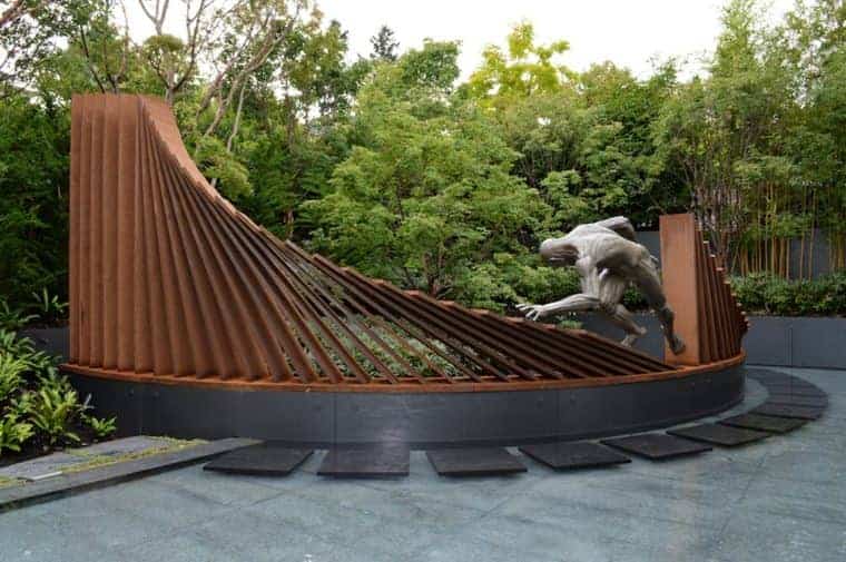 Corten Steel: 50 Very Trendy Garden Decor Ideas 51 - Patio & Outdoor Furniture