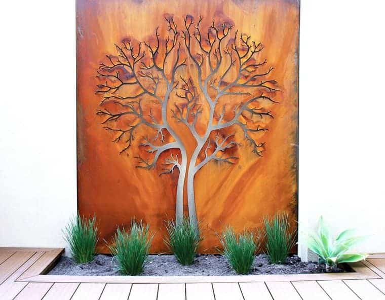 Corten Steel: 50 Very Trendy Garden Decor Ideas 41 - Patio & Outdoor Furniture