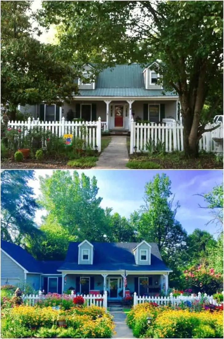 Before / After Cottage Home and Garden Transformation 1 - Garden Decor