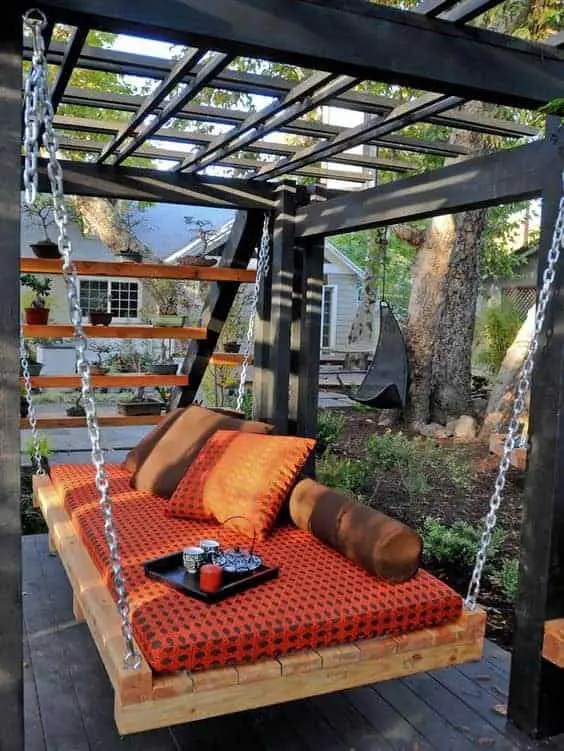 Turn that old, boring pergola into an amazing Outdoor Daybeds escape!