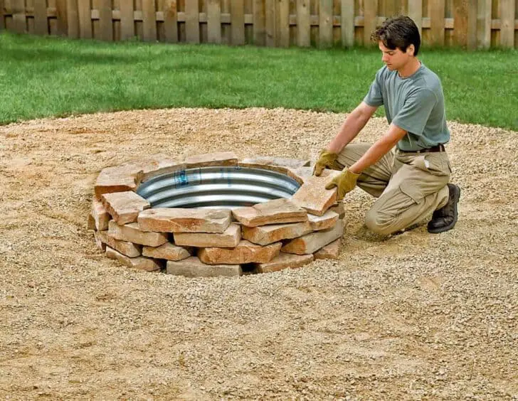 How to Build a Fire Pit Ring 17 - Fire Pits & Grills