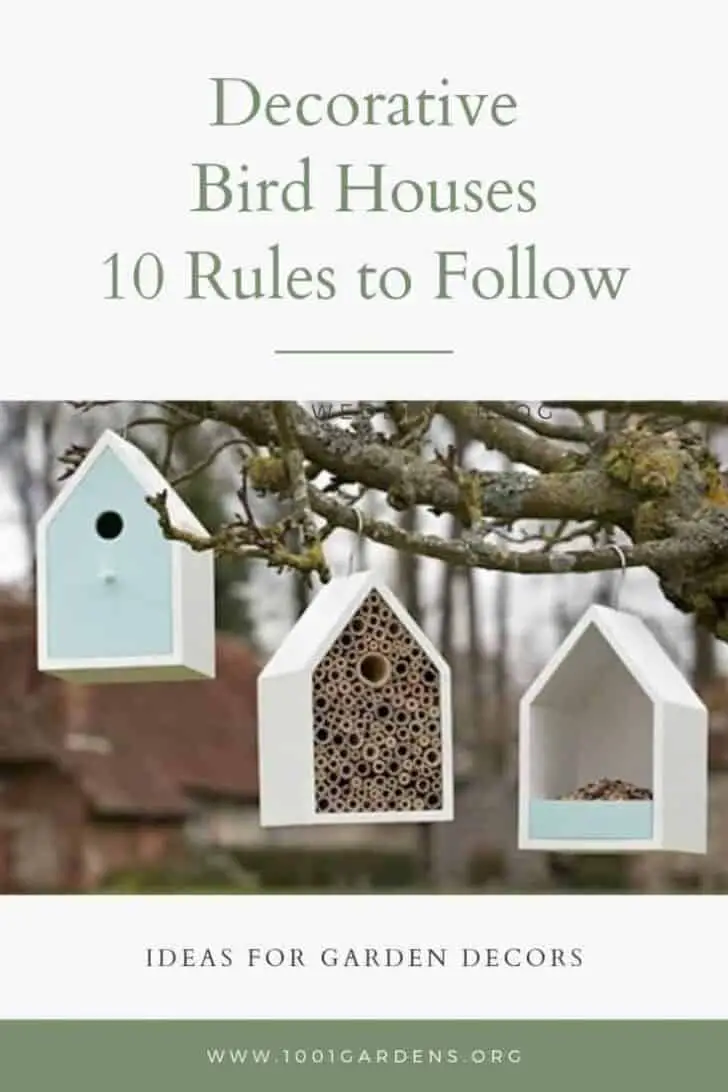 Decorative Bird Houses: The 10 Rules to Follow