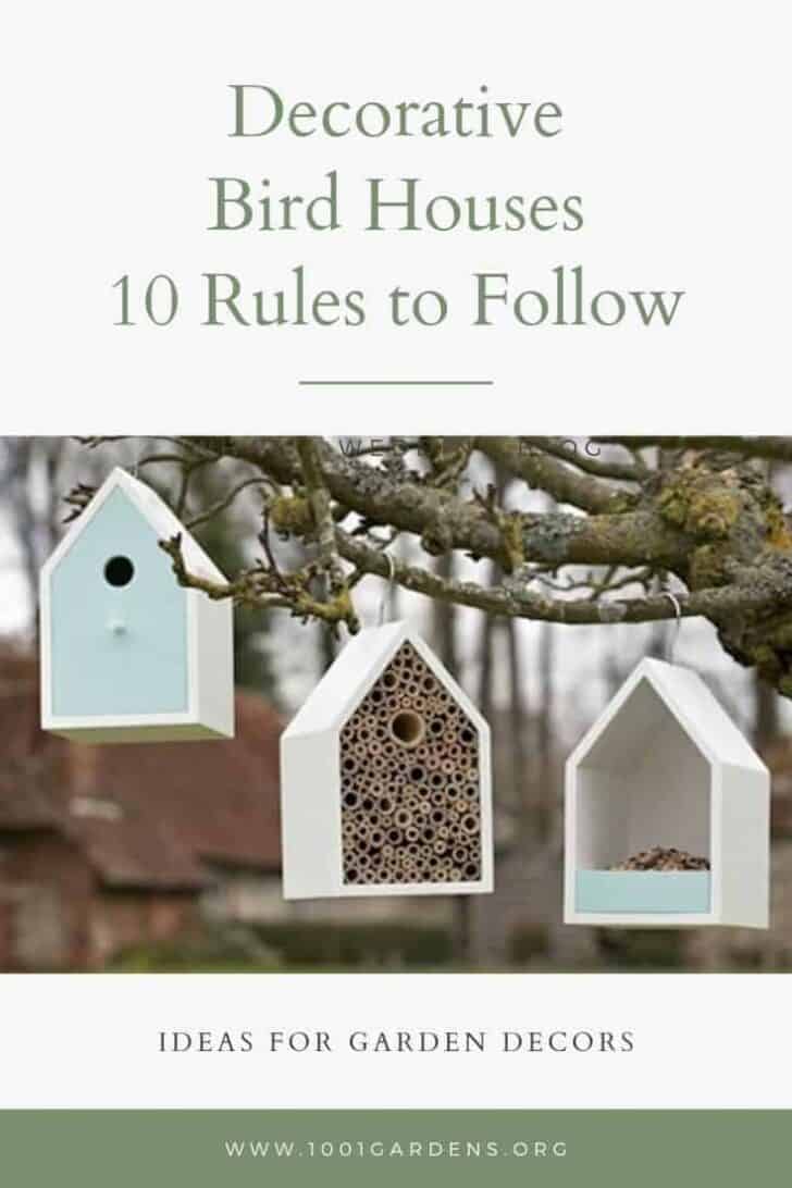 Decorative Bird Houses: The 10 Rules to Follow