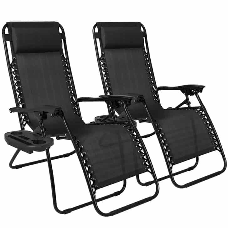 Best Choice Products Set of 2 Adjustable Zero Gravity Lounge Chair