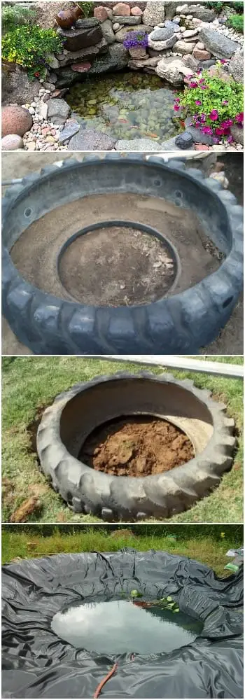 Tutorial to Make a Pond with a Recycled Tire