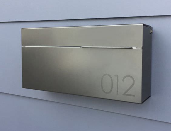 Show your contemporary side with a stainless steel Wall-Mounted Mailbox like this one.