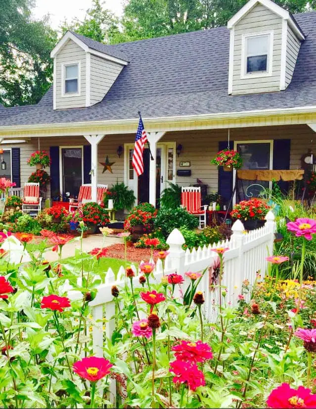 Cottage Garden living embraces the bright colors and wildflowers in their cheery best splendor.