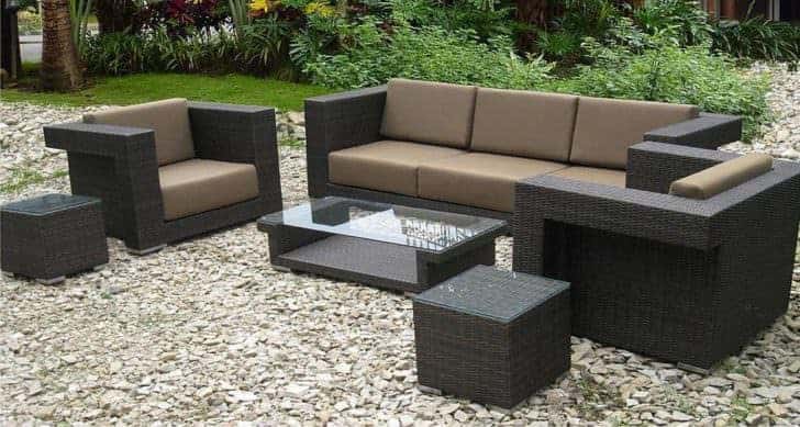 Garden Trend 2018: Resin Wicker Patio Furniture Set