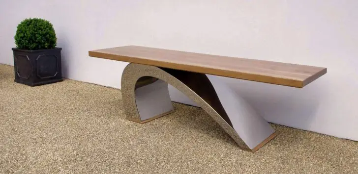 Modern Outdoor Bench