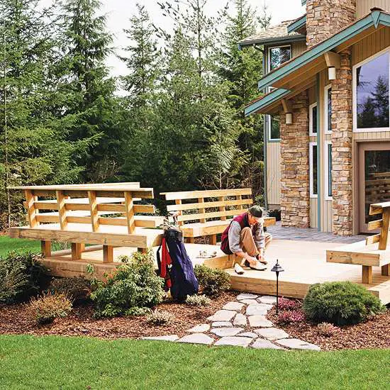 Outdoor Wooden Bench, The Best Place to Seat 36 - Patio & Outdoor Furniture