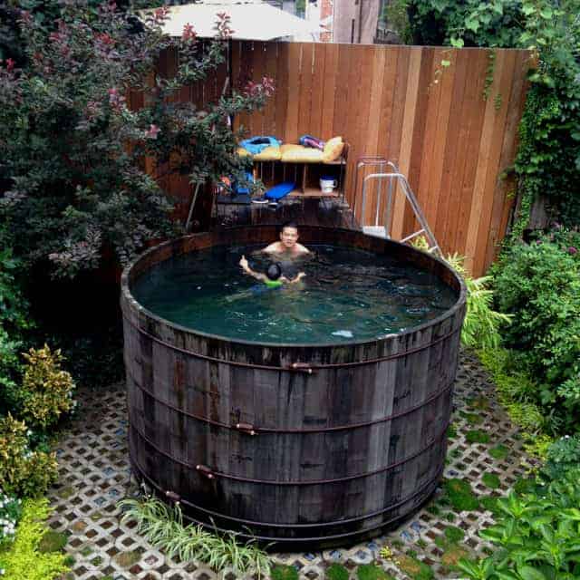 Repurposed Nyc Water Tower in Above Ground DIY Pool