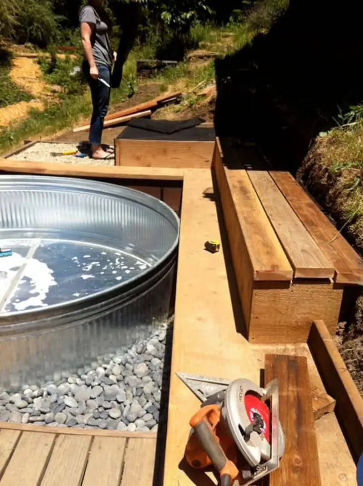 Galvanized Stock Tank DIY Pool