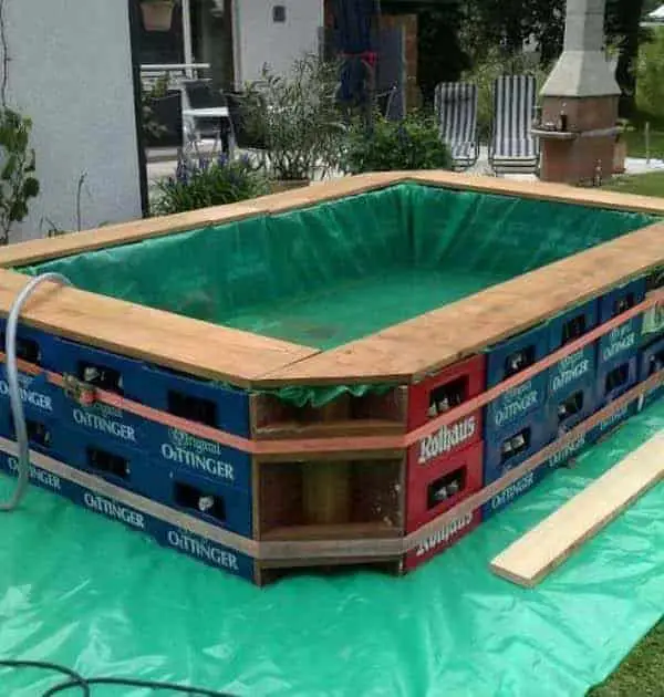 Beer Crates DIY Pool