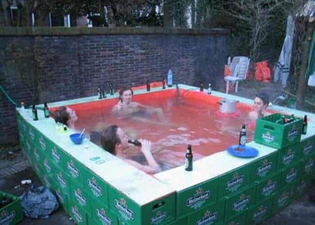 Beer Crates DIY Pool