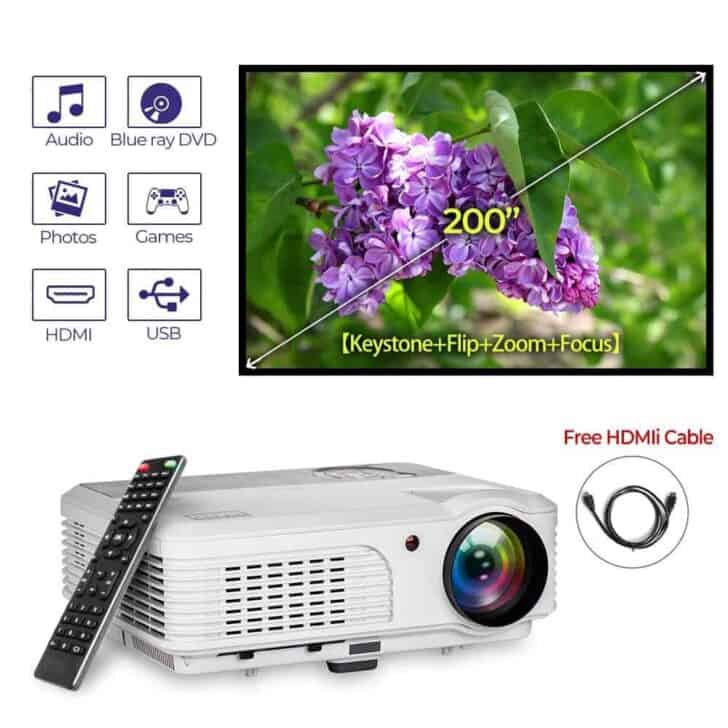 HD LED 3600 Lumens Portable Projector