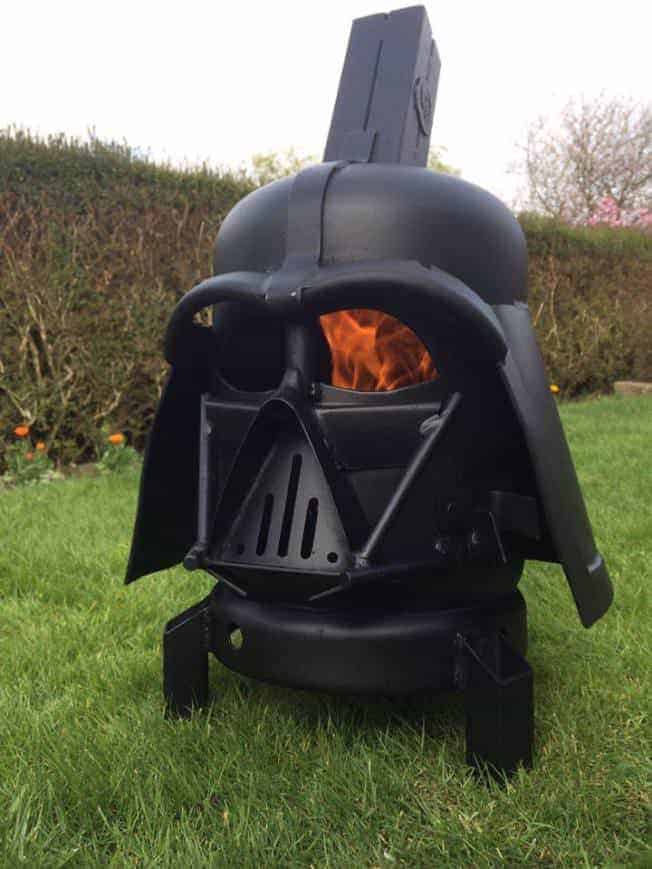 Darth Vader Wood Burner Fire Pit