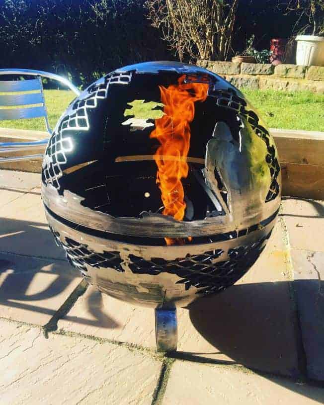 Death Star Wood Burner Fire Pit 560mm