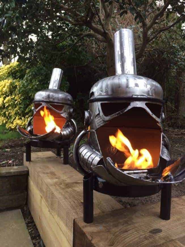 Storm Trooper Wood Burner Fire Pit