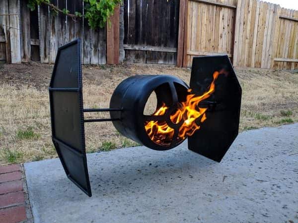 Tie Fighter Fire Pit